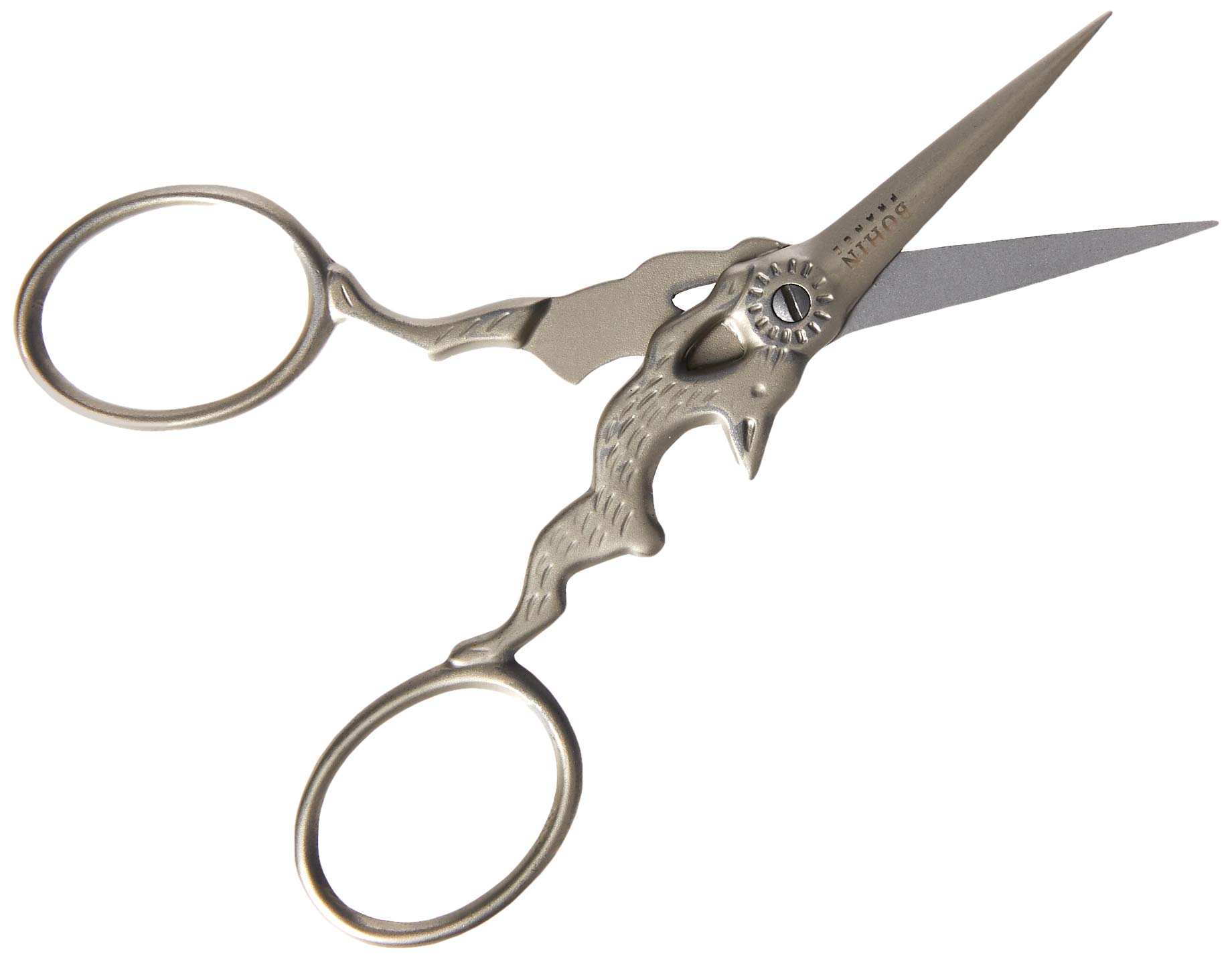 Bohin Embroid. Scissors Rabbit-MAT Silver 3 1/2", One