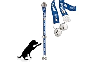 PoochieBells The Original Dog Potty Doorbell, Dog Bells for Potty Training & Puppy Housebreaking, Potty Train Your Dog in Days, Made in America, Woof Woof