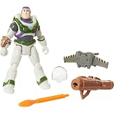 Mattel Disney Pixar Lightyear Action Figure &amp; Accessories, Mission Equipped Buzz Lightyear Figure &amp; Projectiles, Blasting Action