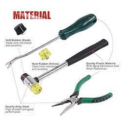 Hilitchi 5 Pcs Upholstery Tools Double-Faced Soft