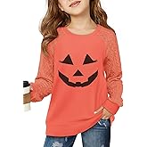 Haloumoning Girls Sweatshirts Kids Casual Cable Knit Long Sleeve Shirts Tunic Tops 4-14 Years