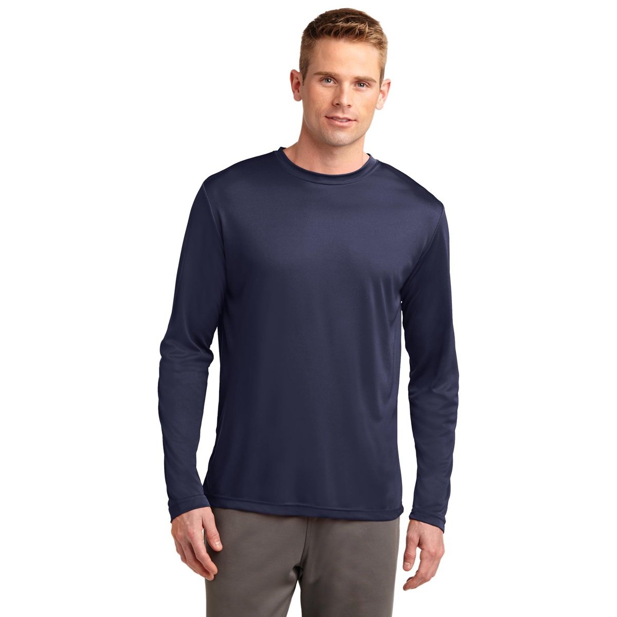 Big & Tall Long Sleeve Moisture Wicking Athletic T-Shirt