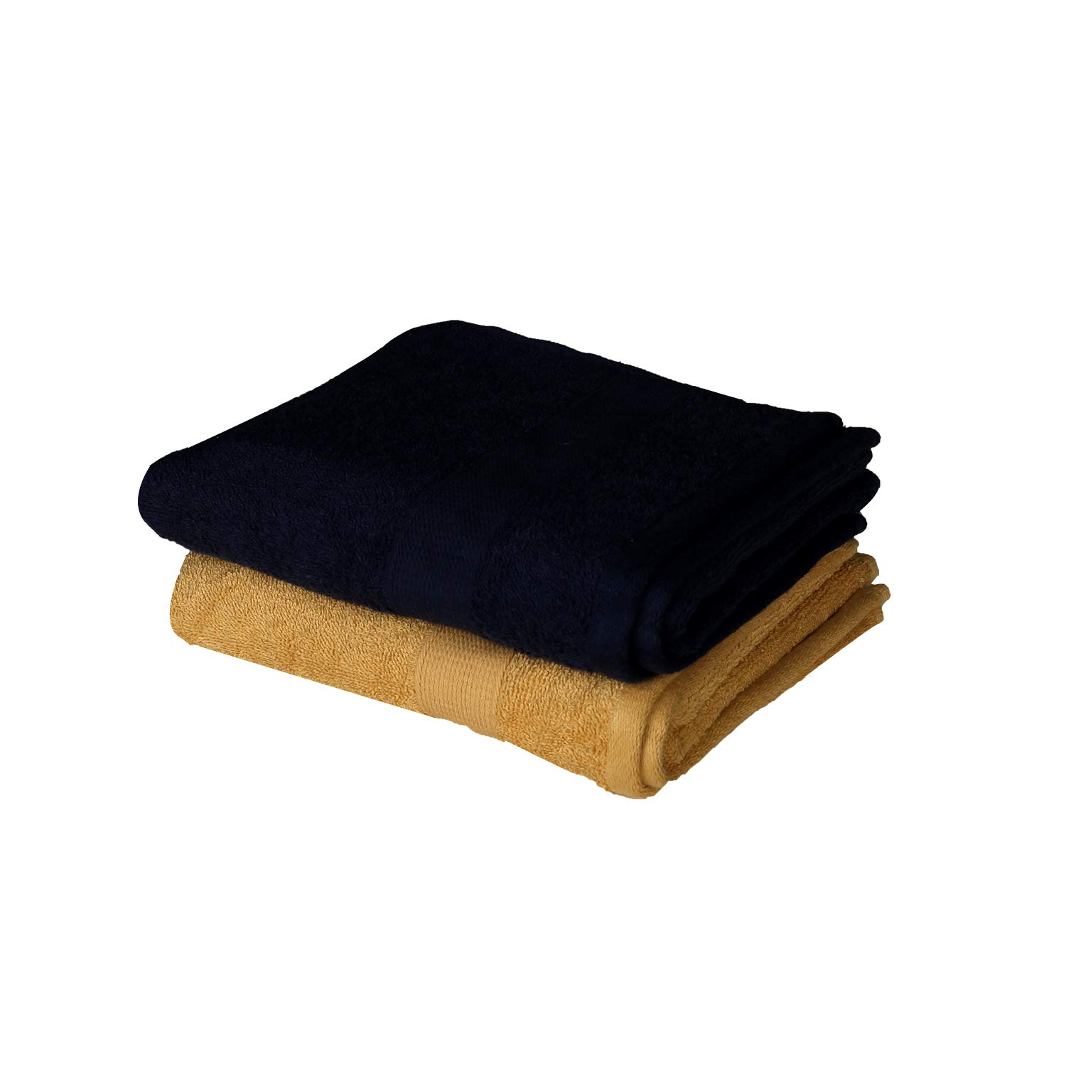 RAJRANG Cotton Hand Towels Set of 2 – 16x28 cm Lightweight Soft Towels for Bathroom, Kitchen, Gym, Absorbent and Durable