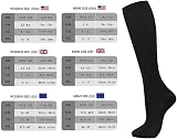 Losvcbcx 7 Pairs Compression Socks 15-20 mmHg Knee-High Men Women view 6