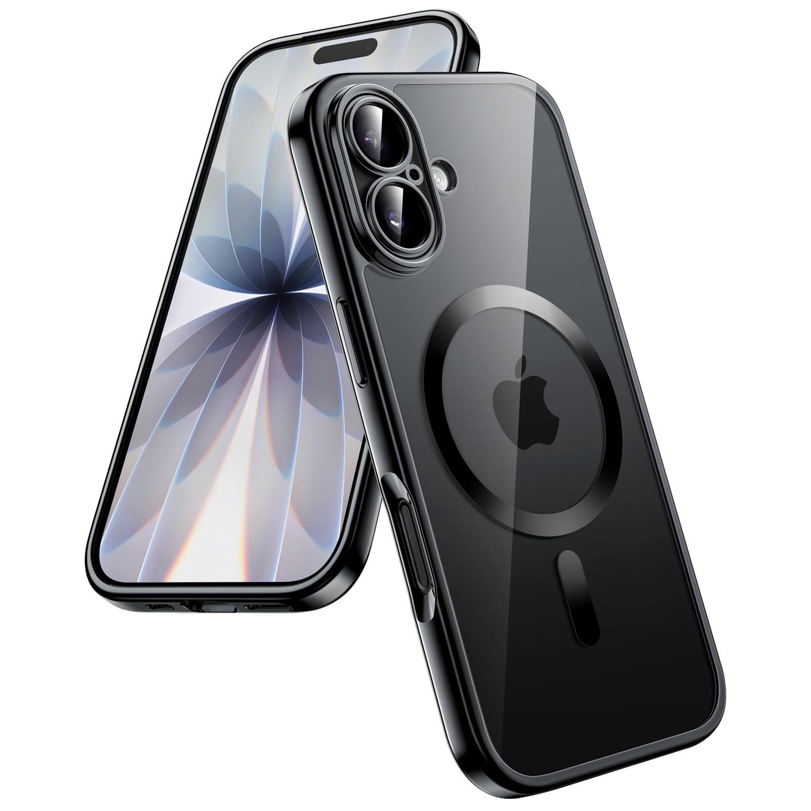 Photo 1 of JETech Magnetic Case for iPhone 17 6.3-Inch, Full Camera Lens Protection, Compatible with MagSafe, Soft Electroplated TPU Frame with Hard Clear PC Back, Shockproof Phone Cover (Black)