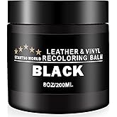 STARTSO WORLD Leather Recoloring Balm, Black Leather Repair Kit for Furniture, Leather Dye, Leather Color Restorer for Couches, Leather Couch Paint | Repair, Restore Faded & Scratched Leather