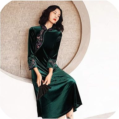 velvet qipao