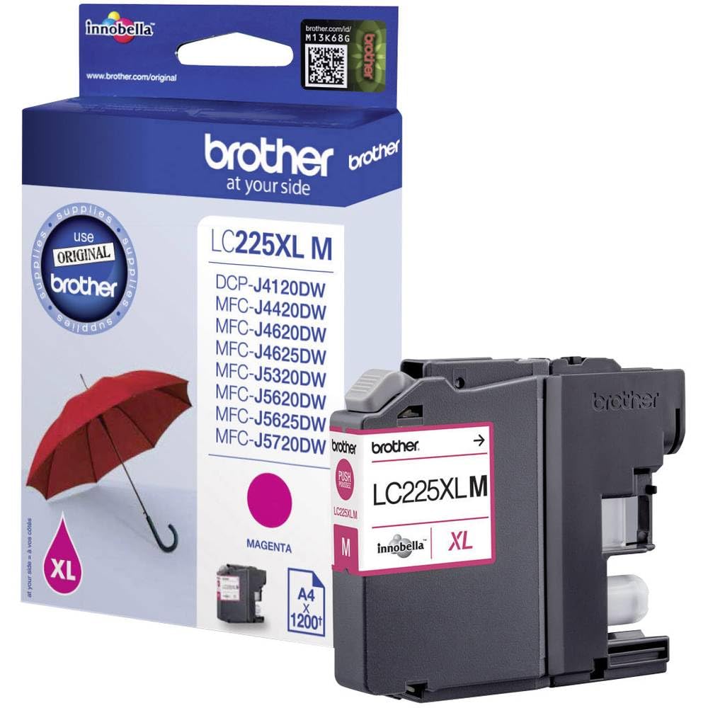 Brother LC225XL- Magenta - original - ink cartridge - for Brother DCP-J4120, J562, MFC-J4625, J480, J5320, J680, J880, Business Smart MFC-J4420
