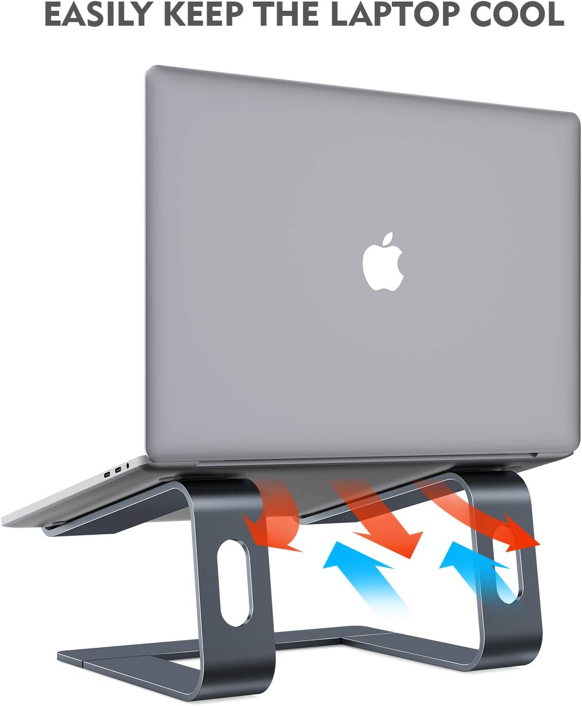 Nulaxy Laptop Stand, Ergonomic Aluminum Laptop Mount Computer Stand, Detachable Laptop Riser Notebook Holder Stand Compatible with MacBook Air Pro, Dell XPS, Lenovo More 10-15.6" Laptops - Space Gray: Computers & Accessories