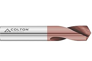 COLTON INDUSTRIAL TOOLS Colton Cutting Tools 61808 | 120 Degree Carbide Spotting Drill 2 Flute Right Hand Cut CCT-1 Coated 1/4" Diameter x 1" LOC x 2-1/2" OAL