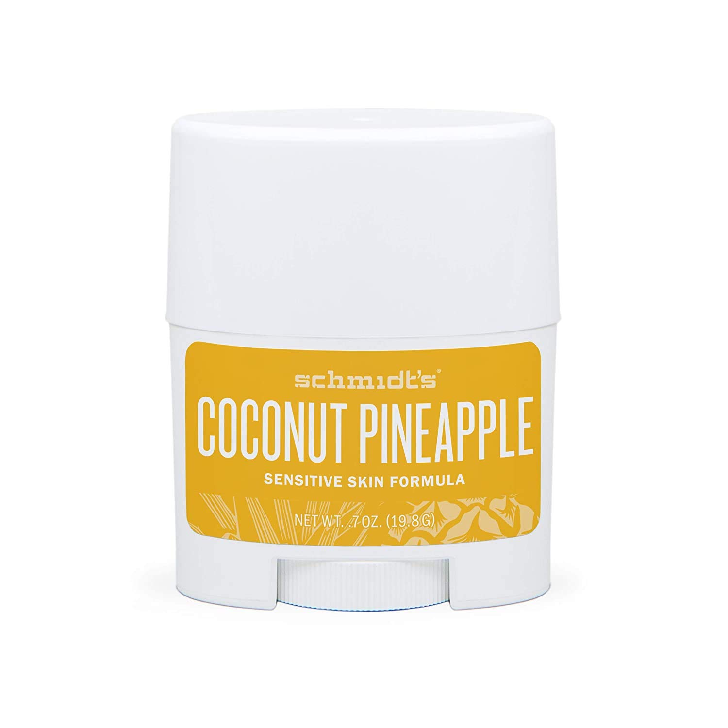 Sensitive Natural Deodorant Stick Coconut + Pineapple (Travel Format 19,8g) | Schmidt's Naturals