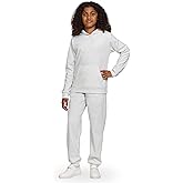 New Balance Girls Athletic 2 Piece – Soft fleece Pullover Hoodie Sweatshirt & Joggers Sweatsuit Activewear Set (4-12)