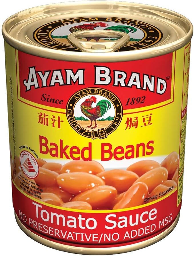 Ayam Brand Baked Beans in Tomato Sauce, 230g Amazon.sg Grocery
