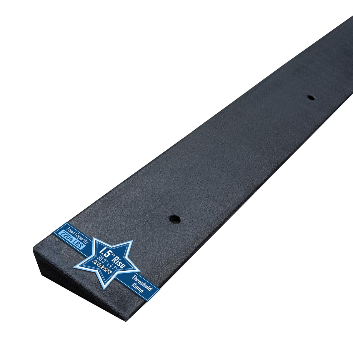 Photo 1 of 1.5'' Rise Rubber Threshold Ramp - 2204 LBS Capacity, Non-Slip, Cuttable & Adjustable - Handicap Ramp for Wheelchair Scooter Stroller - Driveway Curb Ramps for Doorways 1.5" Rise (39.3"x4.7")
