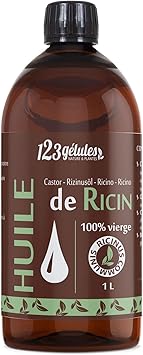 Huile De Ricin 1l Pure Et Naturelle Barbe Cheveux Cils Ongles Peau