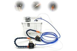 YS-BPV-3000 Cutting Cooling Spray Pump, GDAE10 Mist Sprayer Coolant Lubrication Spray System with Solenoid Valve + Filter for Metal Cutting Engraving Machine for Air Pipe CNC Lathe Milling Dril