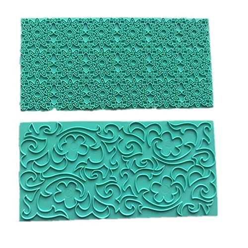 Click Here to See More Images Texture 2PCS Mold Cake Chocolate Mold Plastic Printing Biscuits Cookies Cutter Embosser Fondant Gum Paste Cake Decoration Tool
