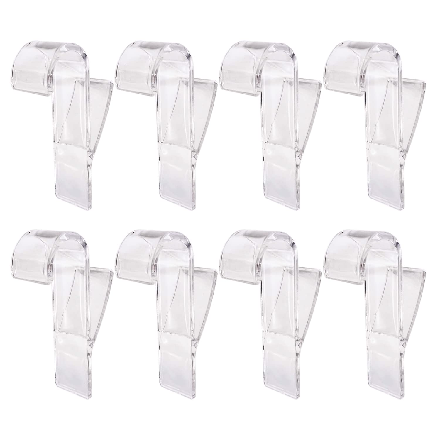 NINVVS 8 Pieces Bathroom Radiator Hooks, Family Towel Rack, Plastic Hook Accessories, Transparent, No Drilling Required