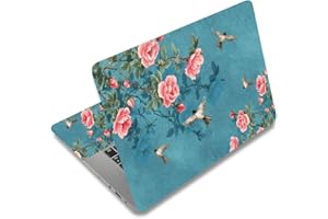 SUPERDANT Flower and Bird Laptop Skin Birds and Branches Laptop Sticker PVC Computer Stickers Dustproof Waterproof Art Decal 