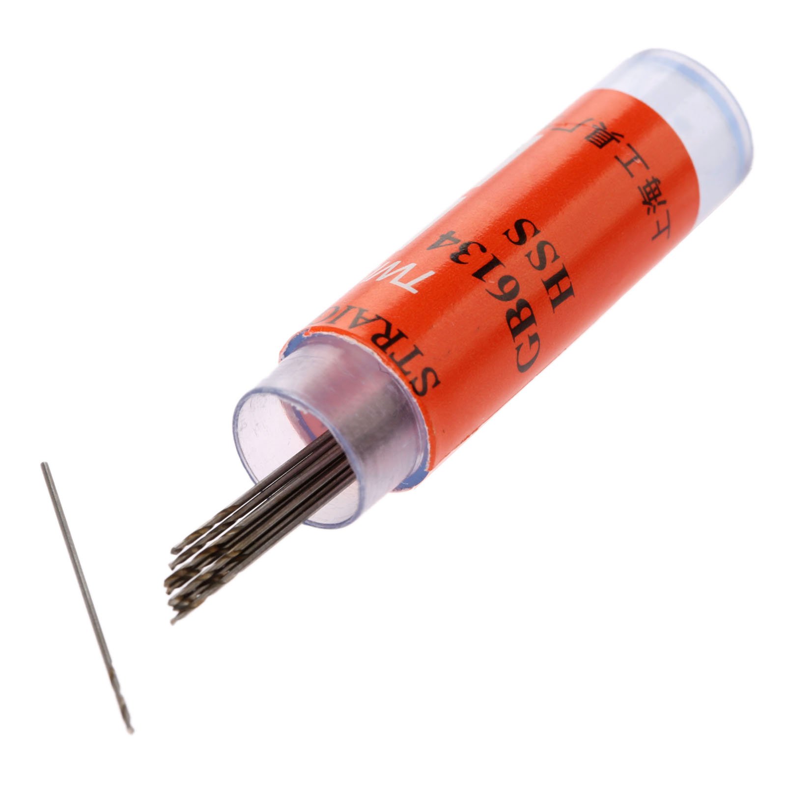 Mtsooning 10 PCS Micro HSS Twist Drill Bit, 0.5mm Straight Shank Drill Bits Set Electrical Drilling Tool for Metal Aluminum Wood Plastic