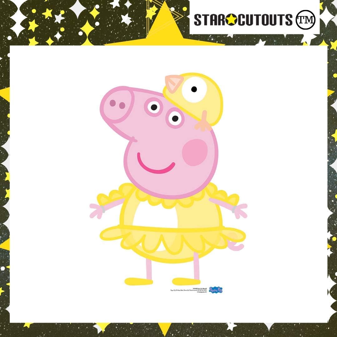 STAR CUTOUTS SC1698 Peppa Pig Chicken Easter Lifesize Cardboard Cutout Perfect Fun for Fans Height 82cm, Solid, Multicolour, Regular - Image 3