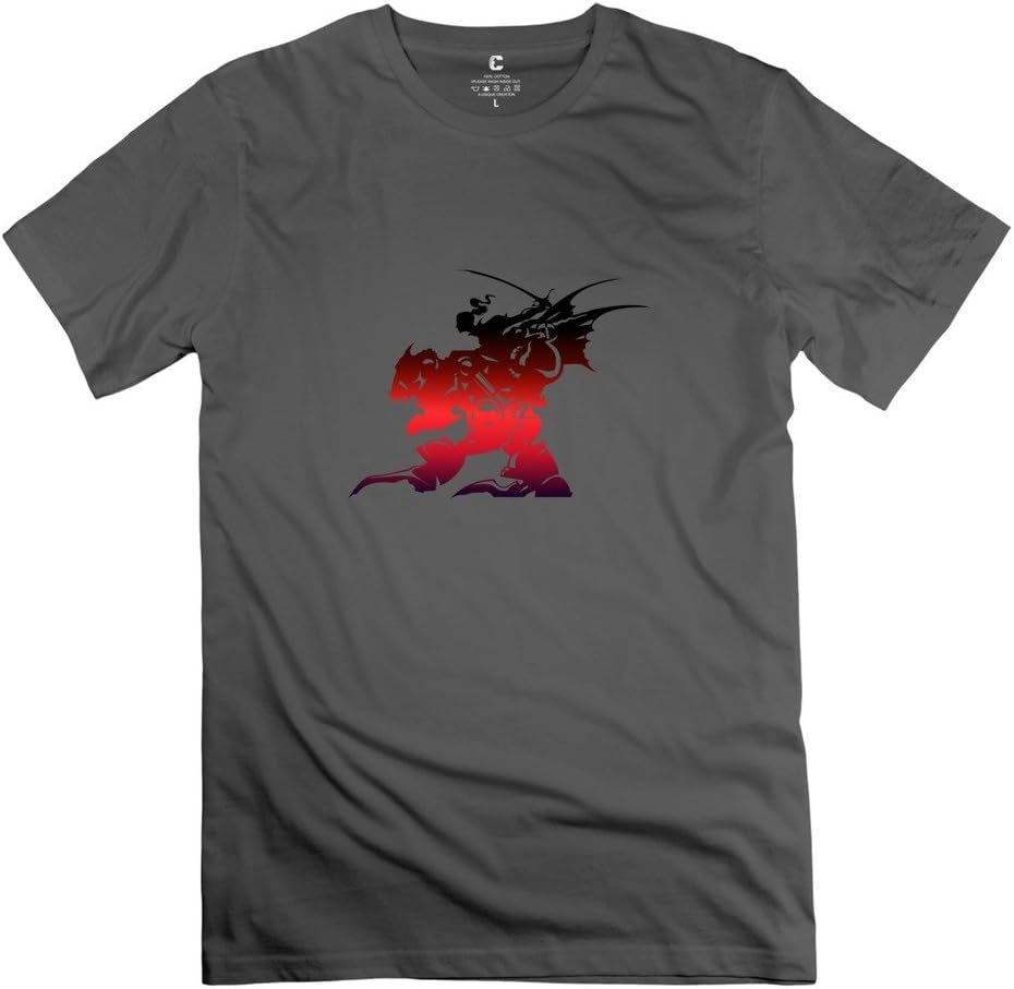 Mans Final Fantasy VI Logo Custom Retro Natural Tshirt by RRG2G