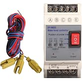Shengbowi Automatic Water Level Controller Liquid Sensor 110V Switch Pump | DF-96DS 20A 6.5ft 3 Probes Float Relay 4 Modes Detector Tank