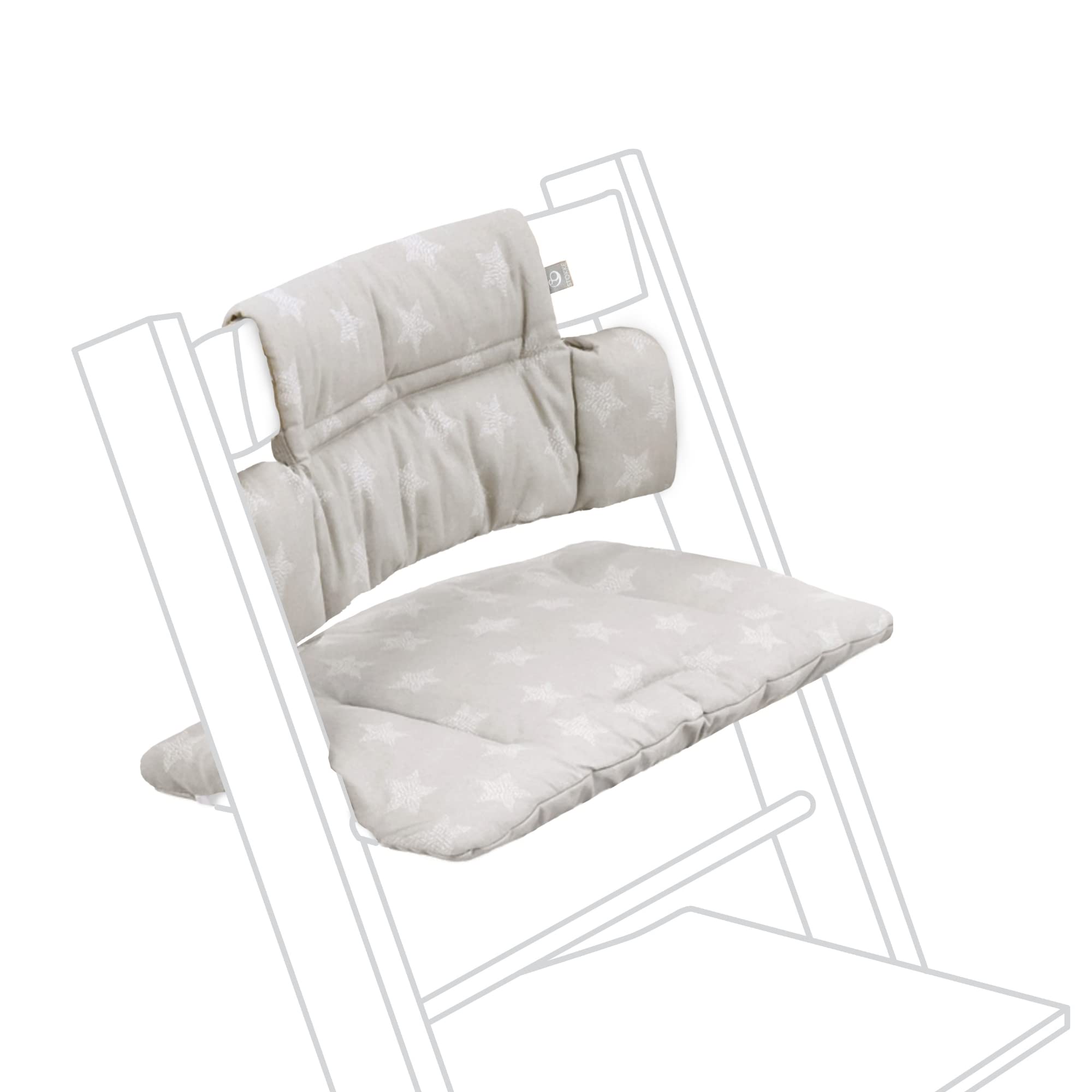 Tripp Trapp Classic Cushion, Star Silver - Pair with Tripp Trapp Chair & High Chair for Support and Comfort - Machine Washable