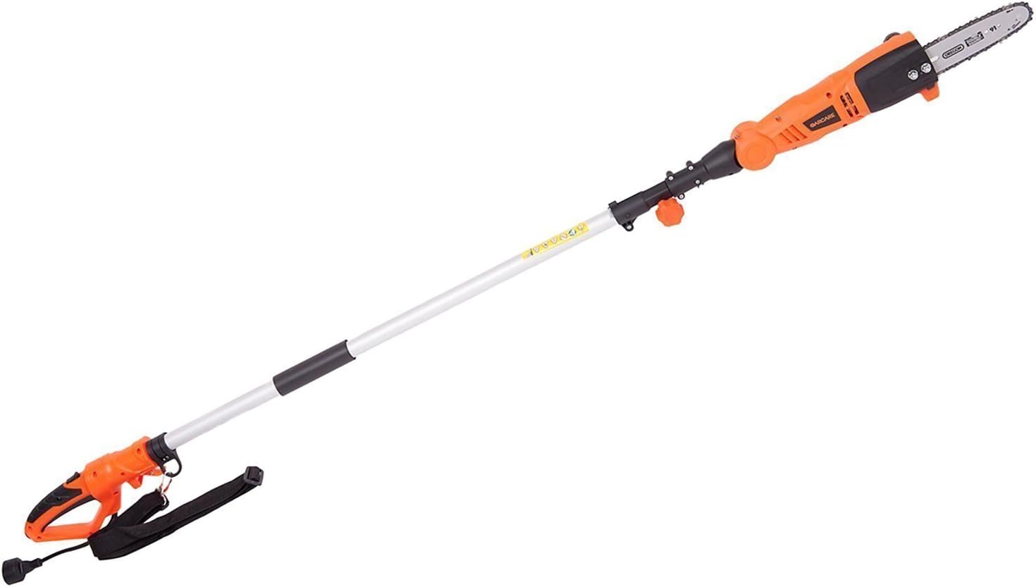 GARCARE 6.5Amp Corded Pole Chain Saw Hedge Trimmer with 8