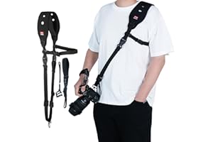 SUNYHUE Camera Strap Quick Release, Camera Shoulder Strap, Rapid Camera Sling, Comfortable Neck Strap for DSLR/SLR Cameras
