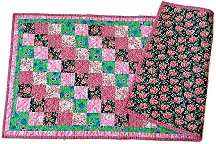Quilted Bright Tablerunner, Table Topper, Centerpiece Mat, Tablecloth – Shabby Chic