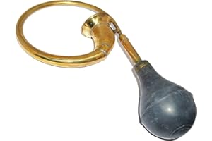 AEspares Vintage Antique Car Taxi Circular Horn Brass With Rubber Bulb Vintage Decor