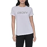 DKNY Womens Logo Short Sleeve Casual T-Shirt