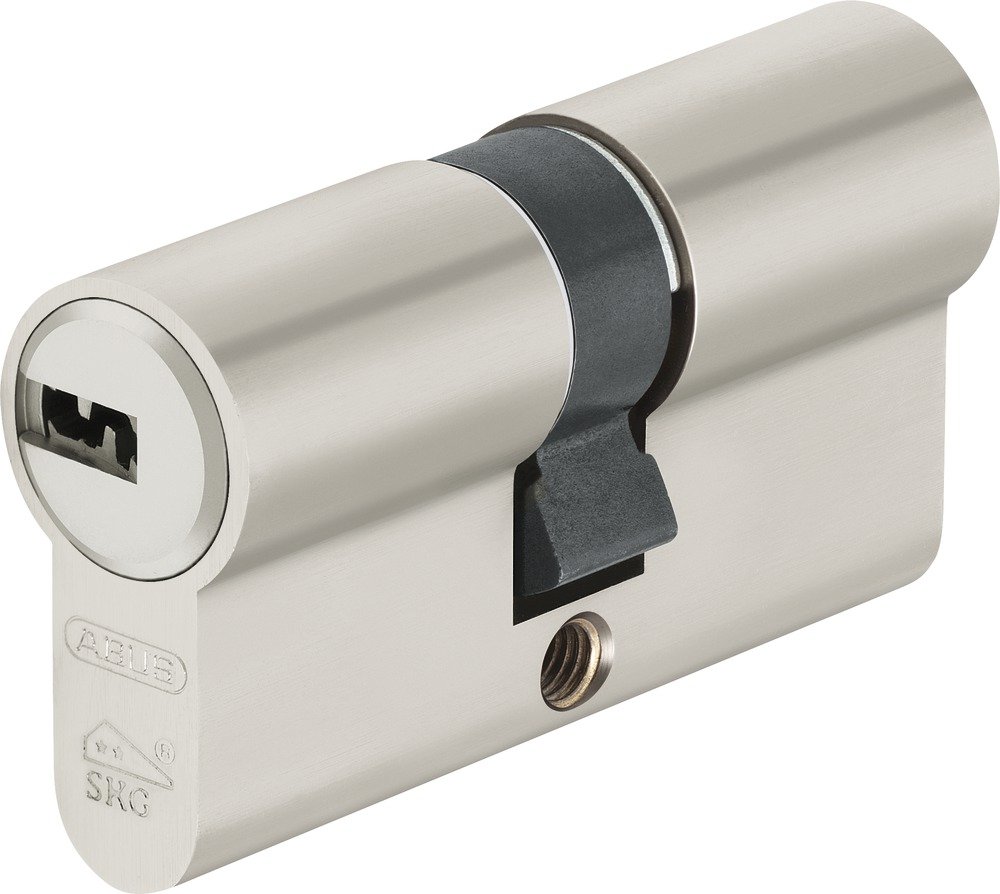 ABUS 39487 Half Cylinder with Key 10 mm x 30 mm Silver