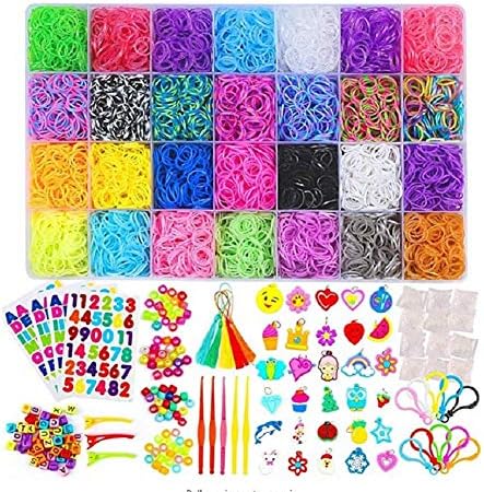 11900+ Colored Rubber Bands Refill Bracelet Loom Kit
