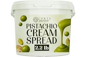 Ceres Gourmet Pistachio Cream – 2.2 lb Made with Premium Antep Pistachios | Ideal Pairing for Dubai Chocolate