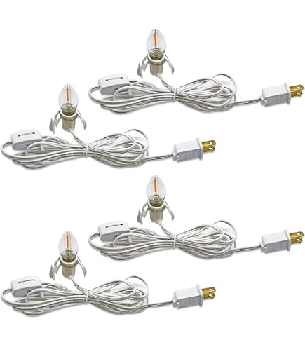 Artibetter 2pcs Cord Cable Replacement with Us Compatible with Lamps and Decorative Lights Clips for Secure Artibetter 2pcs Cord Cable Replacement with Us Compatible with Lamps and Decorative Lights Clips for Secure