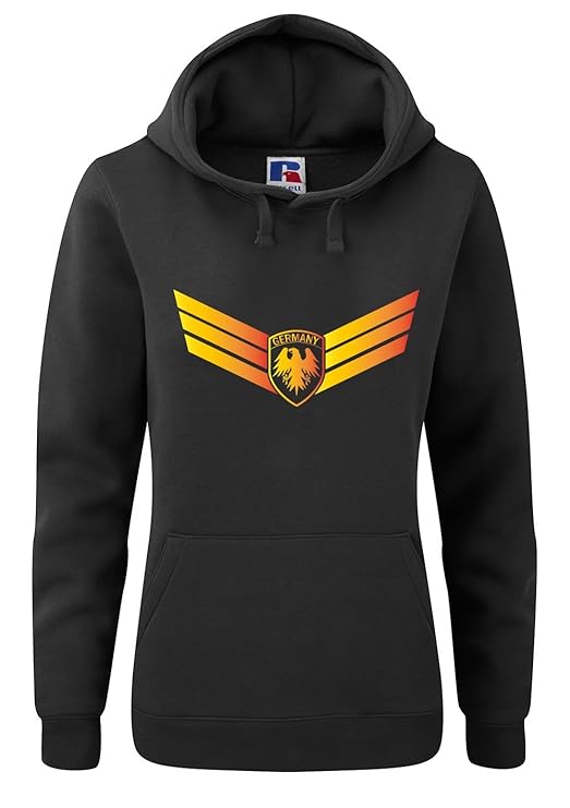 WM 2018 Shirt Damen Hoodie Fan Shirt Deutschland Trikot Fussballshirt