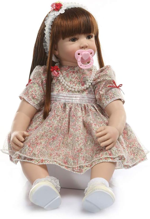 Prezzo CQ Reborn Doll Handmade Toy Doll Silicone 60CM Simulation Baby Regalo di Compleanno per Bambini Offerte
