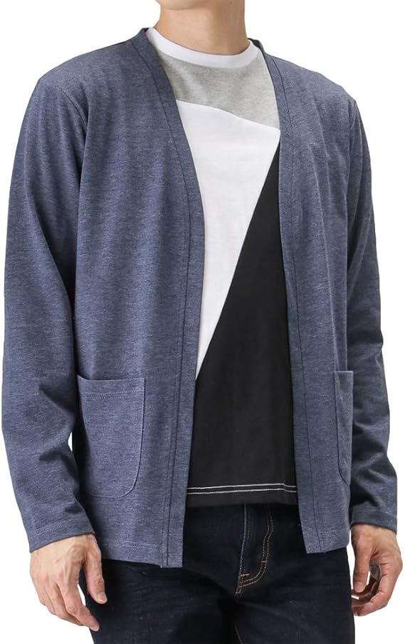 Amazon カーディガン 長袖 メンズ 半袖tシャツ セット アンサンブル モノトーン 91 70p Bj メンズ ネイビー S カーディガン 通販