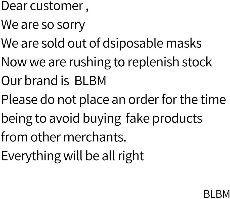 BLBM Disposable Four Layer Activated Carbon Filter Face Masks (100 Pcs / 2 Boxes)