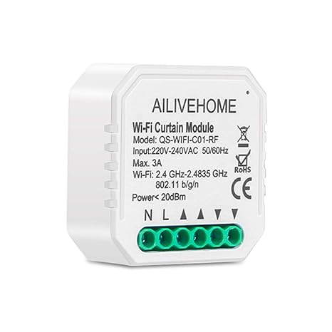 Alexa Interruptor Persiana Wifi DANGZW Interruptores de Persianas y
Puertas Automticas Compatible con Google Home Alexa y Control de APP
para Persianas Enrollables y Puertas de Garaje 1 Pieza Precio estimado
19.99 €