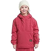 North Peak Kid Pullover Anorak Hooded Ski Jacket Waterproof Windproof Snowboard Jackets Winter Coat