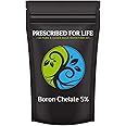 Prescribed for Life Boron Chelate 5% Powder, Natural Boron Supplement for Men and Women, Muscle Support, Gluten Free, Vegan, Non GMO (2oz / 56g)