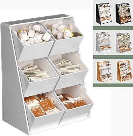 Amazon ティーバッグ コーヒー調味料オーガナイザー 高級カフェアクセサリー用キッチンオーガナイザー収納ボックス Whitea コーヒー用品 オンライン通販