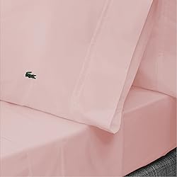 Lacoste 100% Cotton Percale 4-Piece Sheet Set