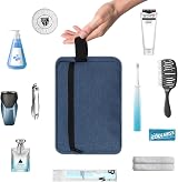 lmytdo Toiletry Bag for Men Waterproof Travel Shaving Bag Blue 22x6x15 cm view 5