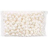 FM FM42 500g/220pcs 18mm Pearls with 6mm Big Hole Ivory Simulated Pearl Beads for Crafts