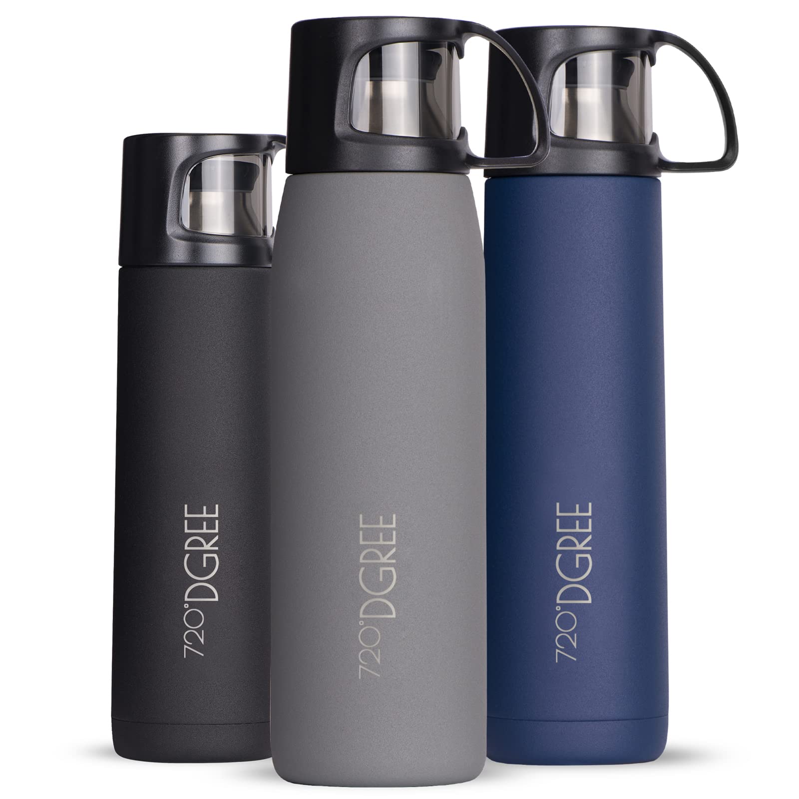 720°DGREE Thermo Flask “Follow“ - 450ml, 700ml, 1l - Your Lifestyle Stainless Steel Flask - Double-Walled, Vacuum Insulated Thermo Bottle with Cup - Enjoy Your Hot Bervages, Coffee, Tea Everywhere