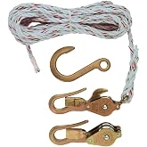 Klein Tools H1802-30 Block and Tackle Blocks 267 and 268, Guarded Hook 258 | Made in USA